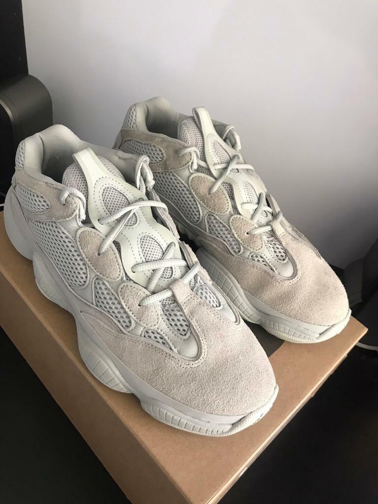 Review On feet of adidas Yeezy 500 Desert Rat Moon